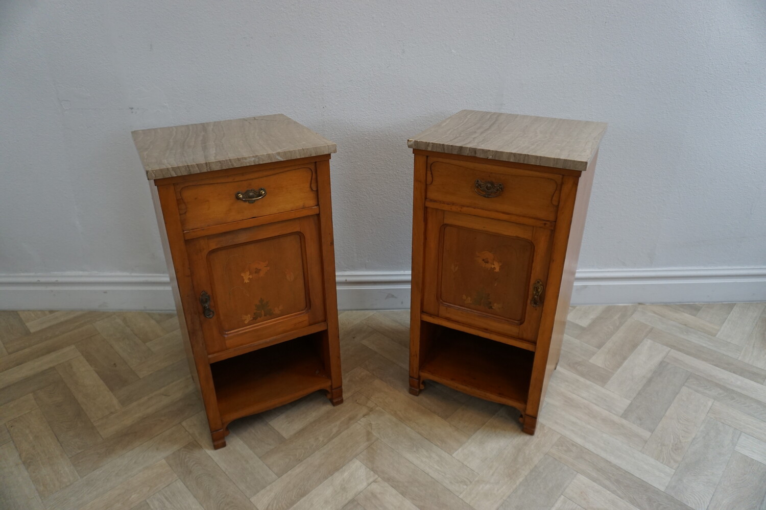 Art Nouveau bedside tablesSOLD