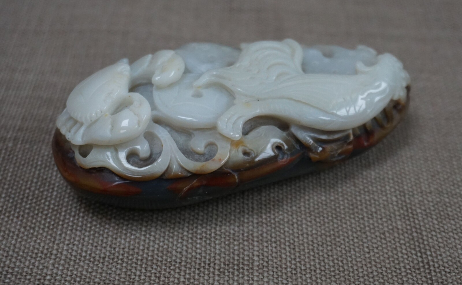 Carved white Jade paperweightSOLD