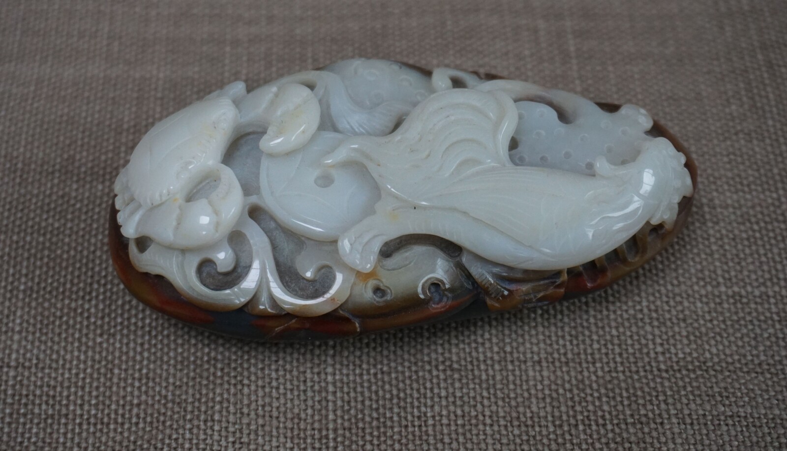 Carved white Jade paperweightSOLD