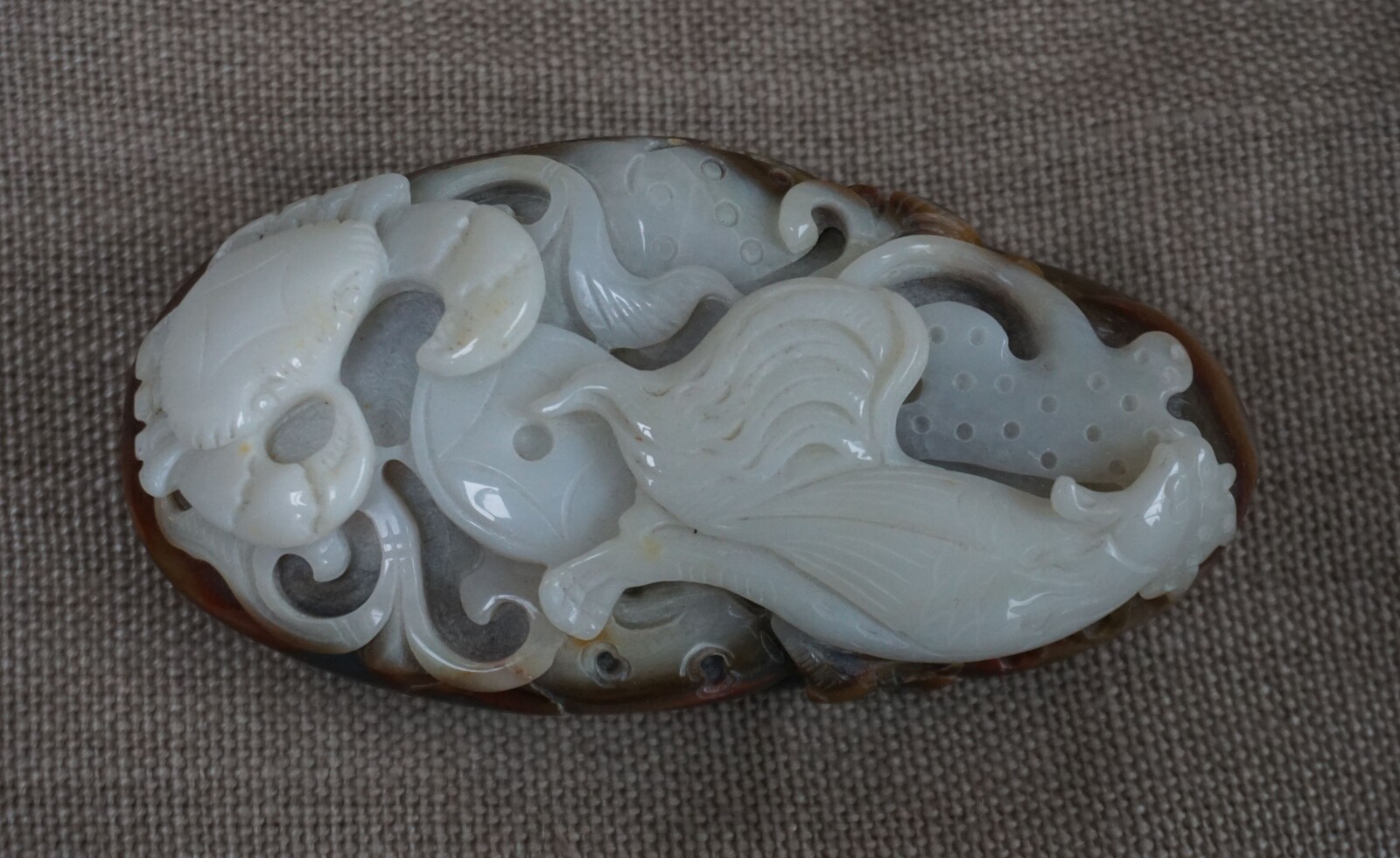 Carved white Jade paperweightSOLD