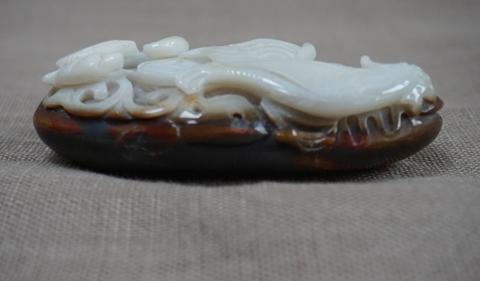 Carved white Jade paperweightSOLD