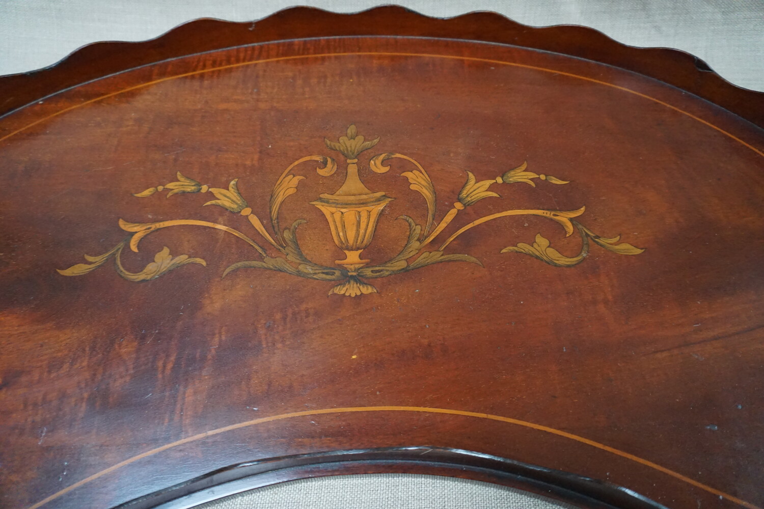 Inlaid mahogany serving traySOLD