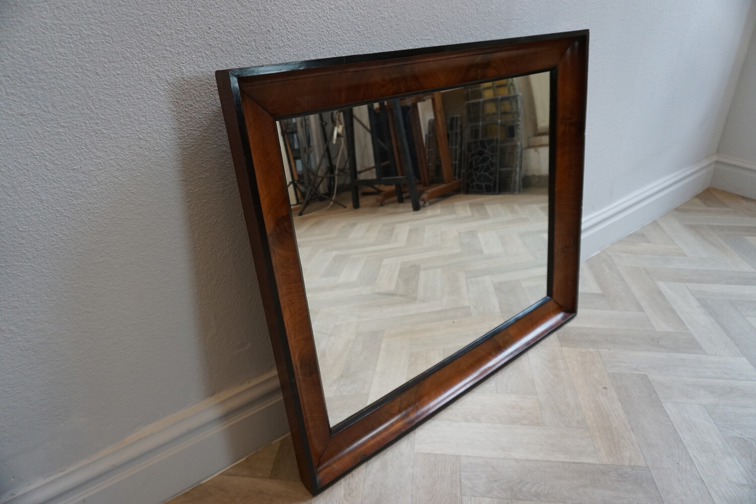 Mahogany mirror