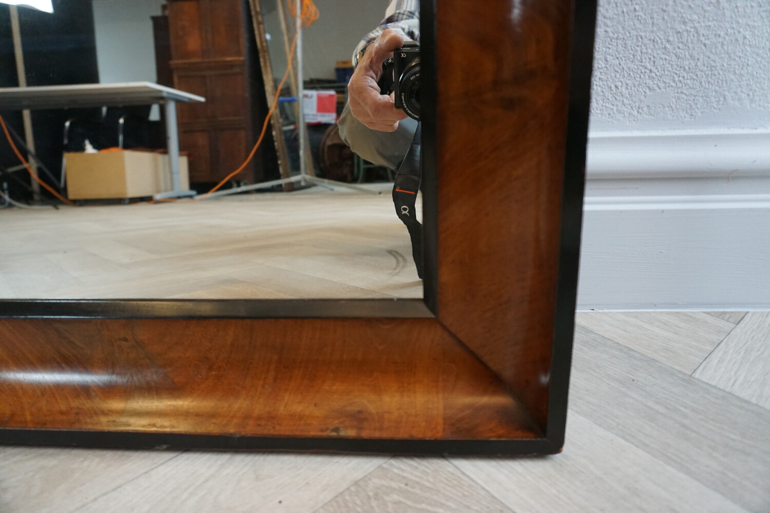 Mahogany mirror