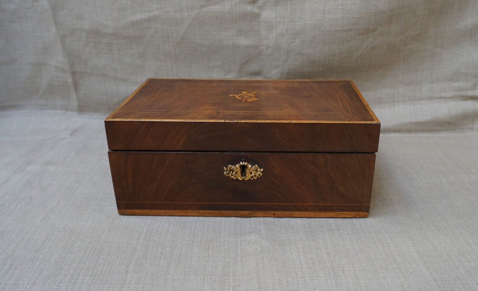 Mahogany sewing boxSOLD