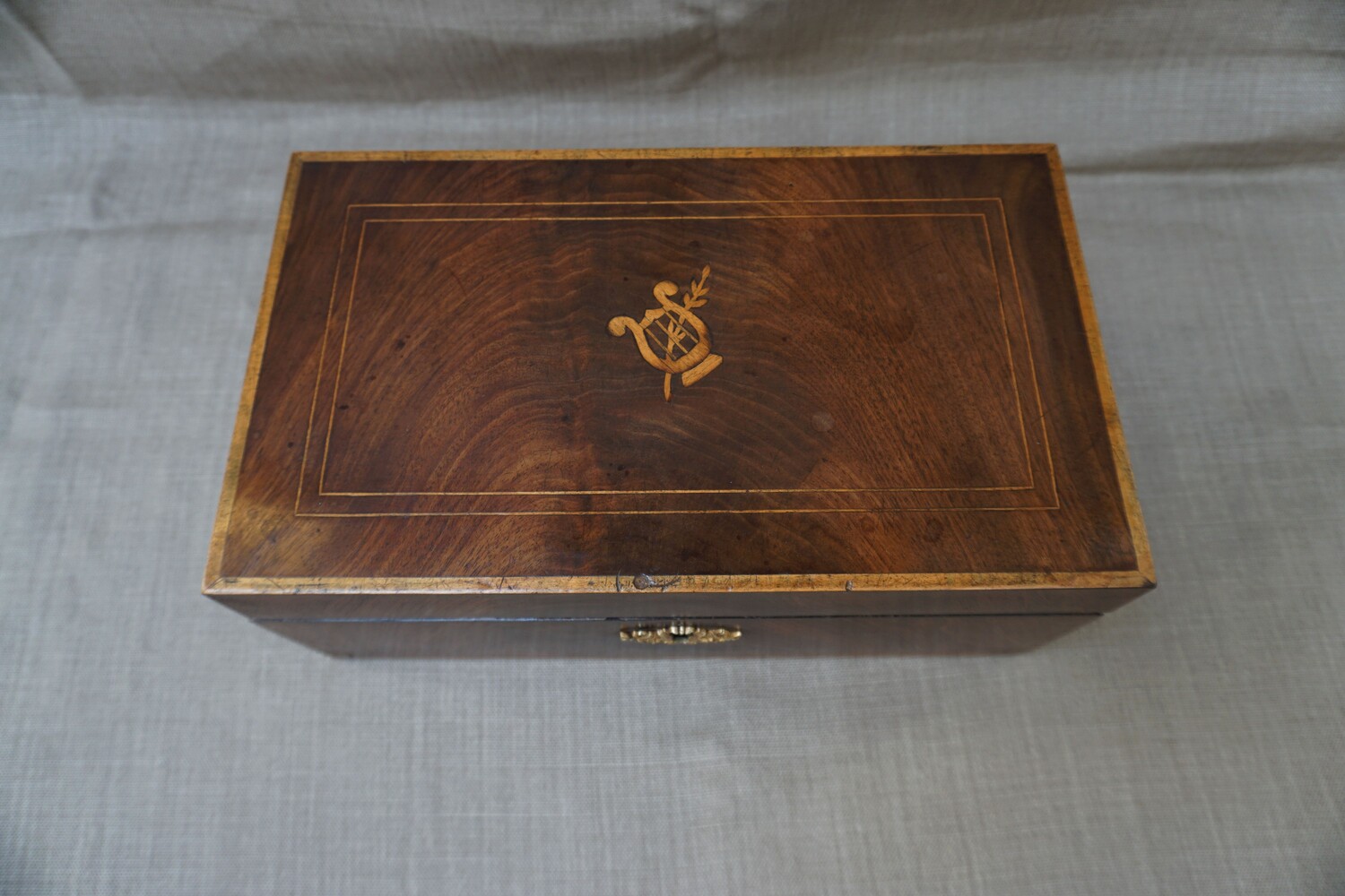 Mahogany sewing boxSOLD