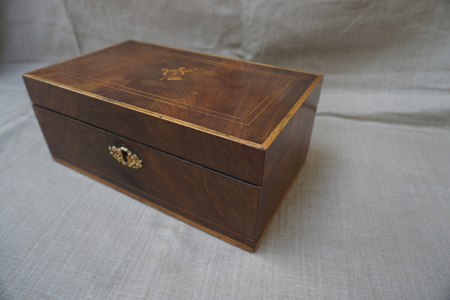 Mahogany sewing boxSOLD