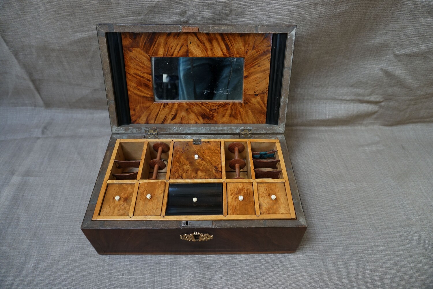 Mahogany sewing boxSOLD