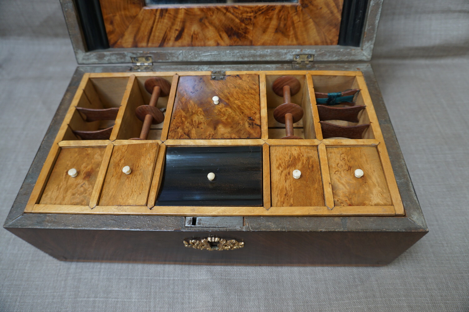 Mahogany sewing boxSOLD