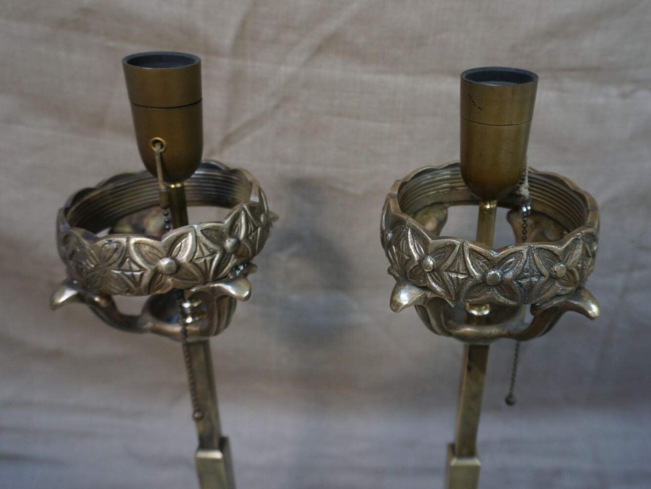 Pair of Art Deco table lampsSOLD