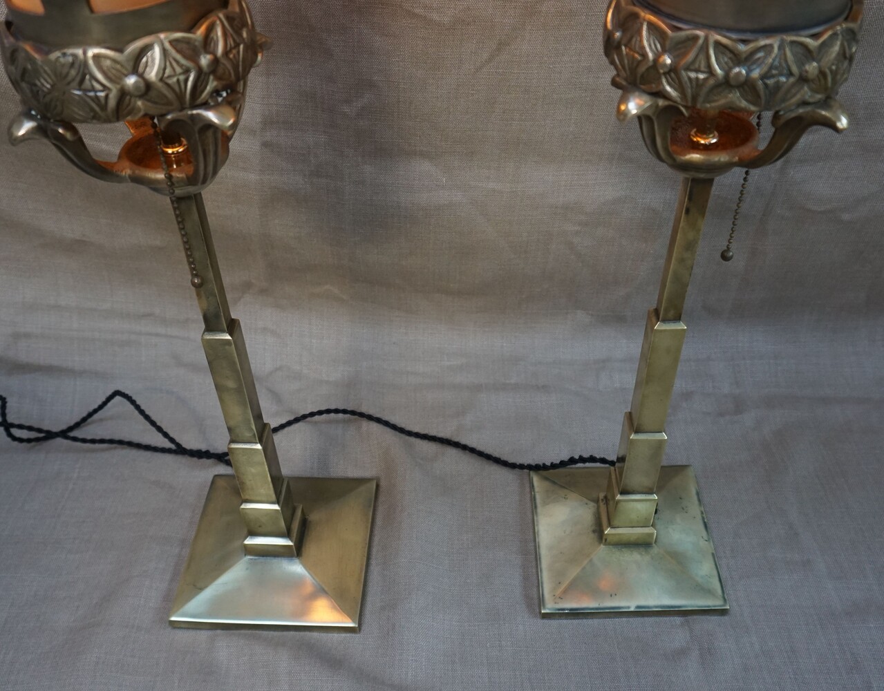 Pair of Art Deco table lampsSOLD