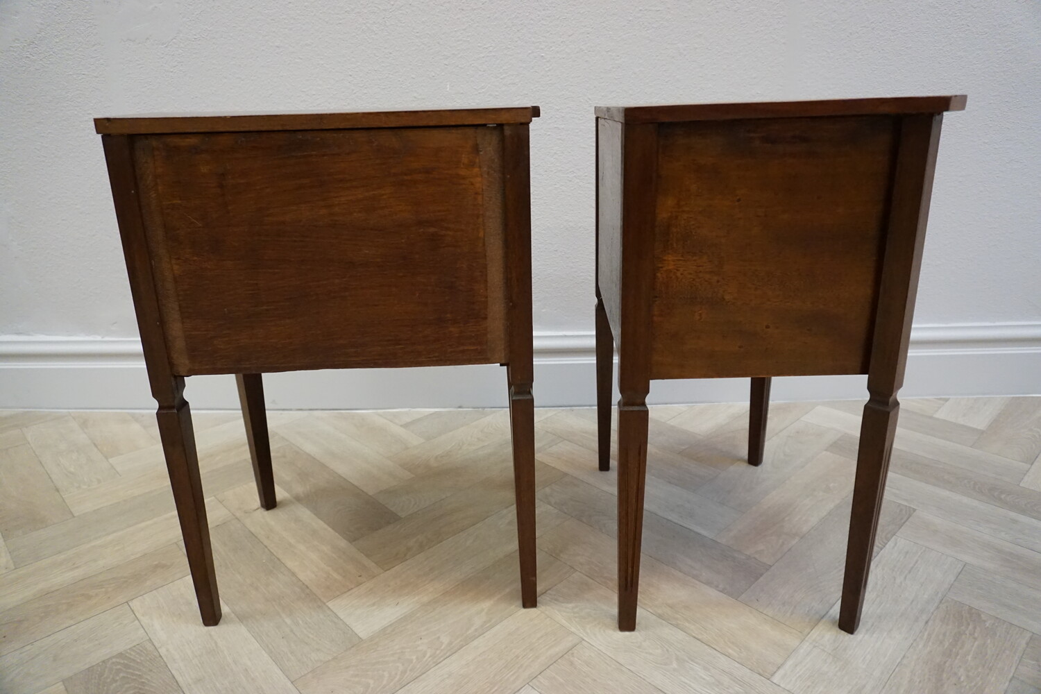 Pair of mahogany bedside tablesSOLD
