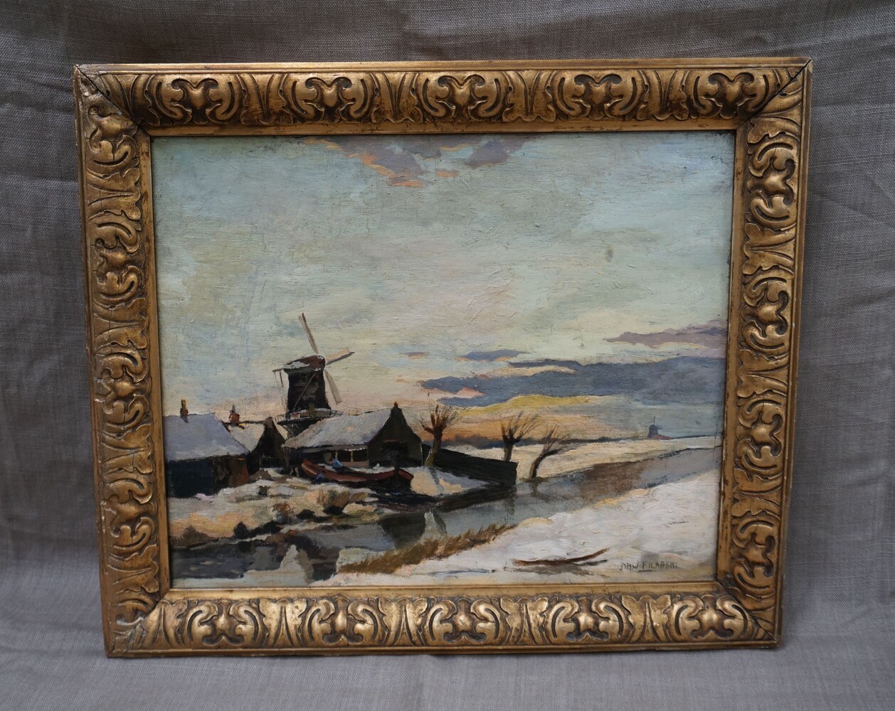 Snowy Dutch landscapeSOLD