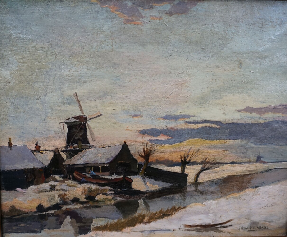 Snowy Dutch landscapeSOLD