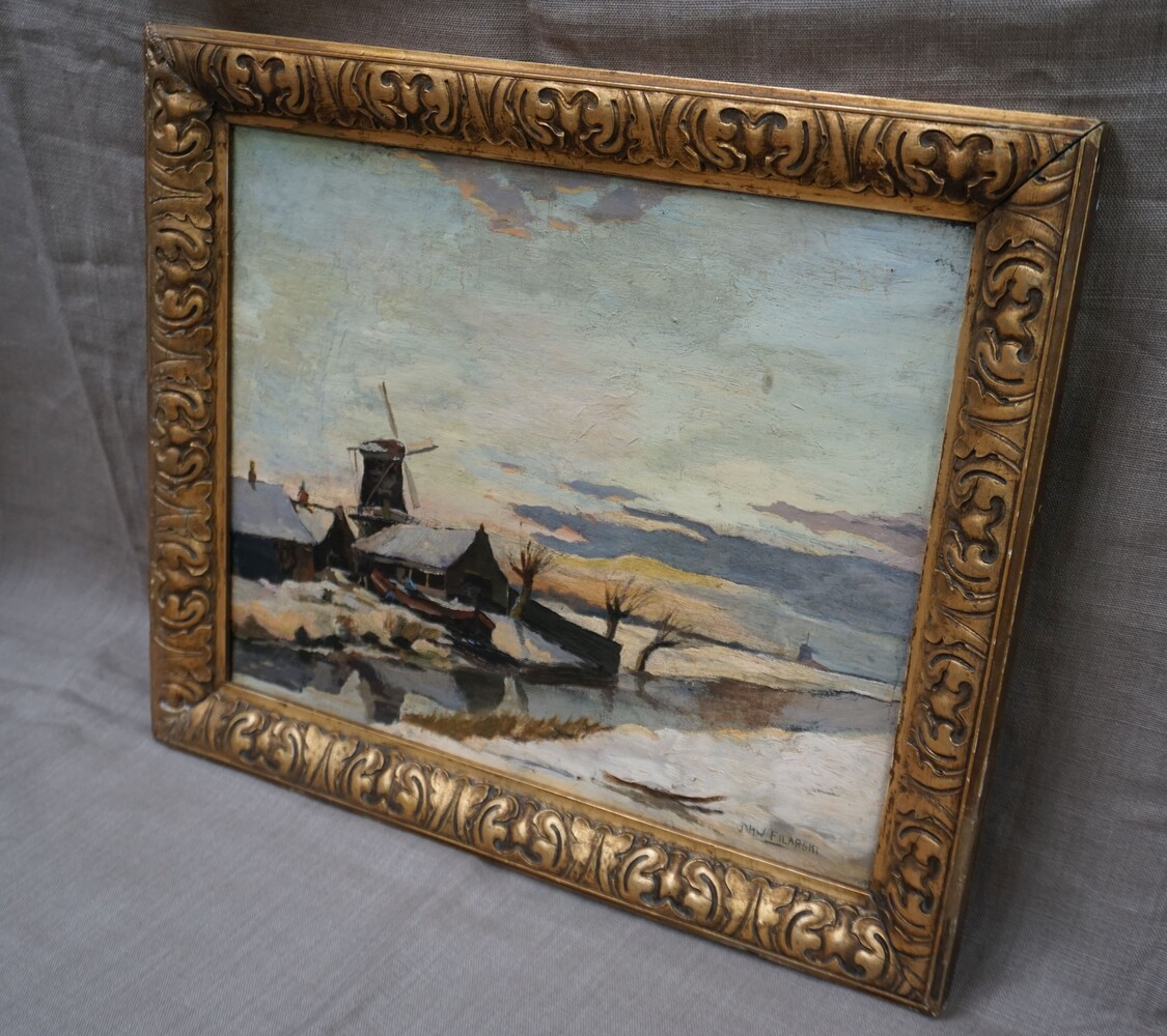 Snowy Dutch landscapeSOLD